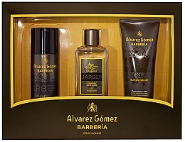 Fragrances, Perfumes, Cosmetics Alvarez Gomez Agua De Colonia Concentrada Barberia - Set (edc/150ml + deo/150ml + sh/gel/230ml) 