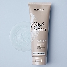Repairing & Strengthening Shampoo for Blonde Hair - Indola Blonde Expert Insta Strong Shampoo — photo N12