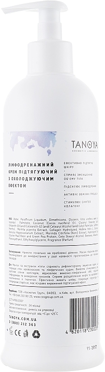 Anti-Cellulite Cooling Cream "Lymph Drainage" - Tanoya Modelage — photo N4