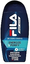 Fragrances, Perfumes, Cosmetics シャンプー・シャワージェル - Fila Sport Active Energize & Purify 2in1 Shampoo + Shower Gel