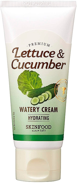 Lettuce & Cucumber Moisturizing Face Cream - Skinfood Premium Lettuce & Cucumber Watery Cream — photo N1