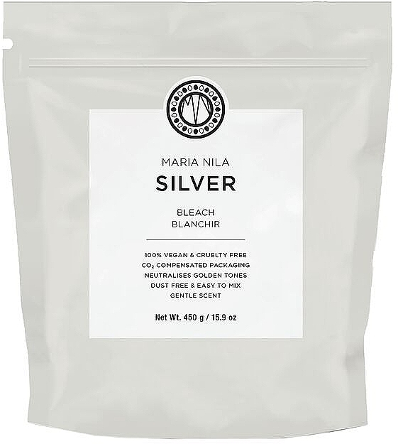 Bleaching Powder with Purple Pigment - Maria Nila Silver Bleach Refill Bag (Replacement Unit) — photo N1