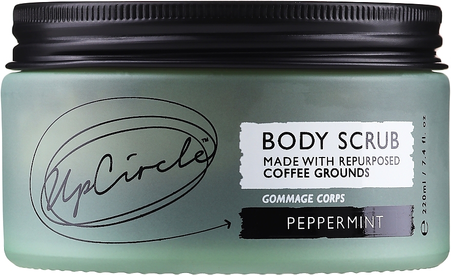Coffee Scrub "Mint" - Upcircle Coffee Body Scrub With Peppermint — photo N2