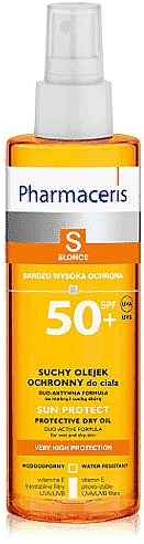 Sunscreen Oil - Pharmaceris S Protective Dry Oil SPF50 — photo N1
