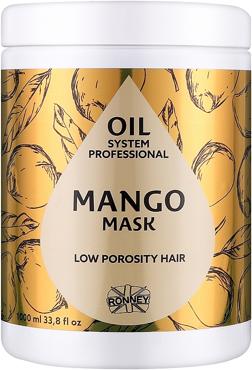 Mango Oil Mask for Low Porous Hair - Ronney Professional Oil System Low Porosity Hair Mango Mask	 — photo N1