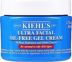 Moisturizing Oil-Free Facial Gel Cream - Kiehl's Ultra Facial Oil Free Gel-Cream — photo N1