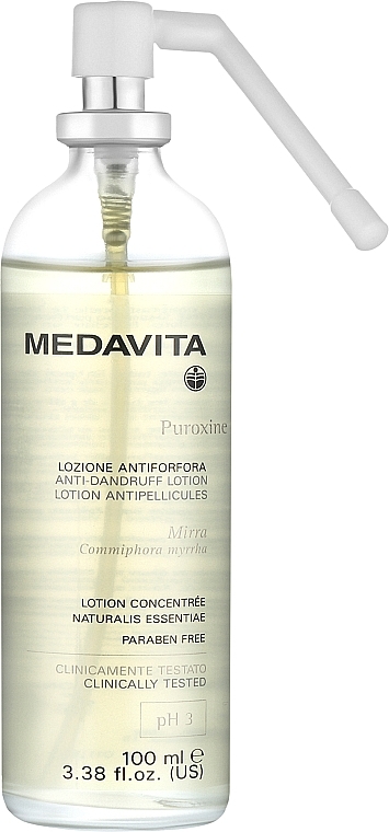 Cleansing Anti-Dandruff Lotion - Medavita Puroxine Lotion Anti Dandruff Spray — photo N1