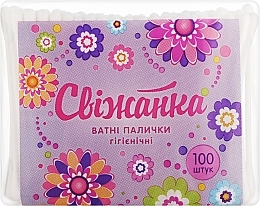 Fragrances, Perfumes, Cosmetics Cotton Buds in Pack, 100 pcs - Svizhanka