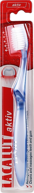 Toothbrush "Aktiv", dark blue - Lacalut  — photo N1