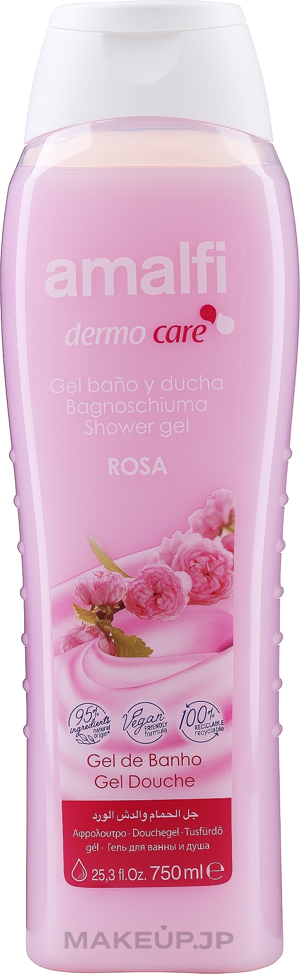 Bath & Shower Gel "Gentle Rose" - Amalfi Shower Gel — photo 750 ml