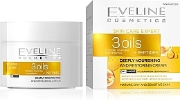 Fragrances, Perfumes, Cosmetics Repair Facial Cream - Eveline Cosmetics Skin Care Expert 3 Oils Cream