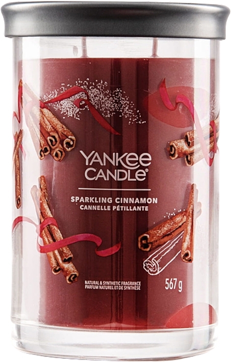 Scented Candle in Glass 'Sparkling Cinnamon', 2 wicks - Yankee Candle Sparkling Cinnamon — photo N1