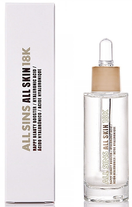 Concentrate for Face - All Sins 18k All Skin Happy Beauty Booster Hyaluronic Acid — photo N1