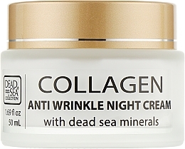 Fragrances, Perfumes, Cosmetics Anti-Wrinkle Night Cream with Collagen & Dead Sea Minerals - Dead Sea Collection Anti Wrinkle Night Cream