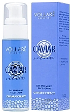 Rejuvenating Face Serum with Black Caviar - Vollare Cosmetics Caviar Extract Day And Night Face Serum — photo N1