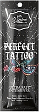 Tanning Cream with Tingles, Dark Bronzants & Tattoo Protection - Tan Desire Perfect Tattoo Ultra Intensifier (sample) — photo N1