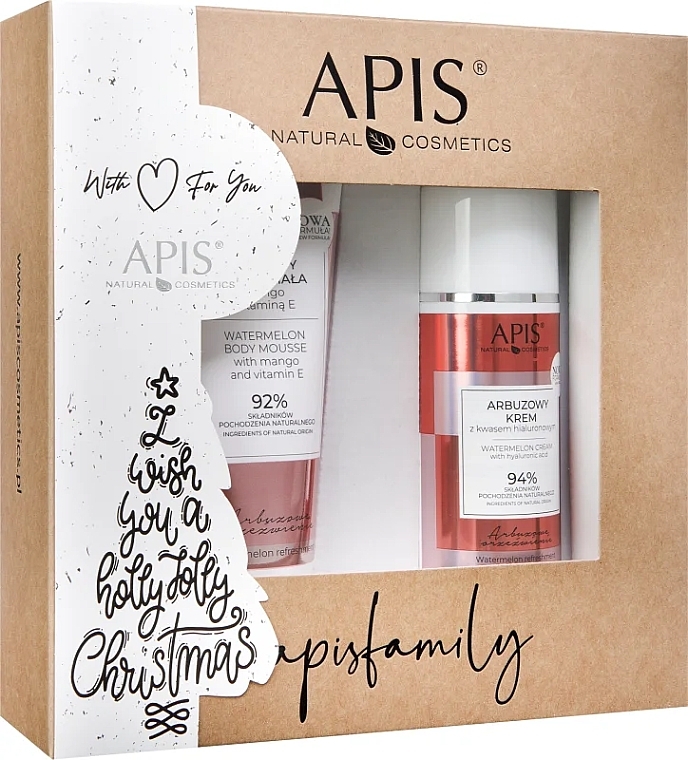 Set - APIS Professional Watermelon Refreshment Gift Set (b/mousse/200ml + f/cr/100ml) — photo N1