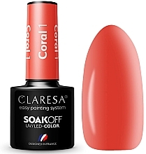 Gel Polish - Claresa Coral SoakOff UV/LED Color — photo N1