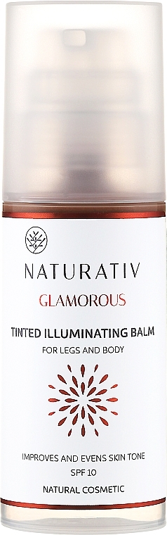 Foot & Body Balm - Naturativ Tinted Illuminating Balm For Legs And Body — photo N1