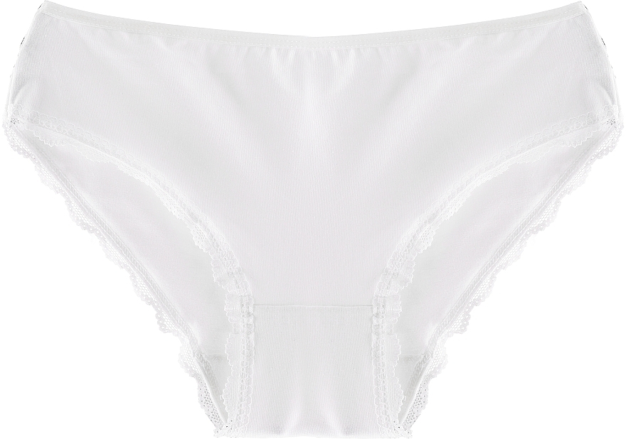 Women Bikini Panties with Lace BDM500-036, white - Moraj — photo N1