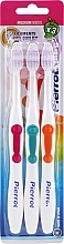 Toothbrush Set "Colours", red + green + orange - Pierrot New Active — photo N4