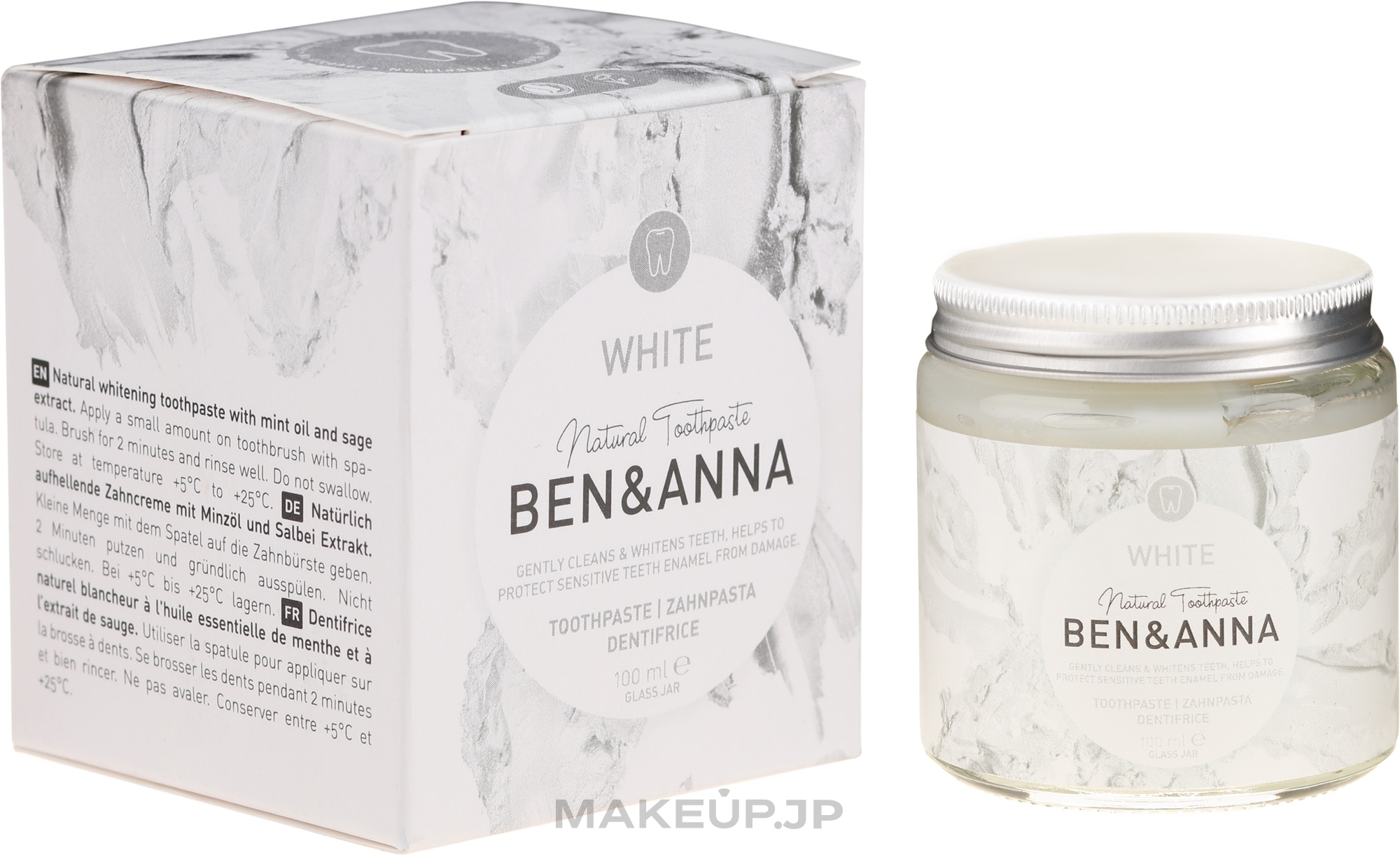 Natural Toothpaste - Ben & Anna Natural White Toothpaste — photo 100 ml