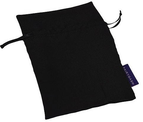 Bag, black, size 18x12 cm - Fairygasm Satin Bags — photo N1