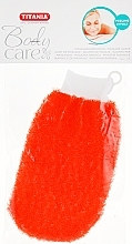 Fragrances, Perfumes, Cosmetics Exfoliating Massage Mitten, orange - Titania