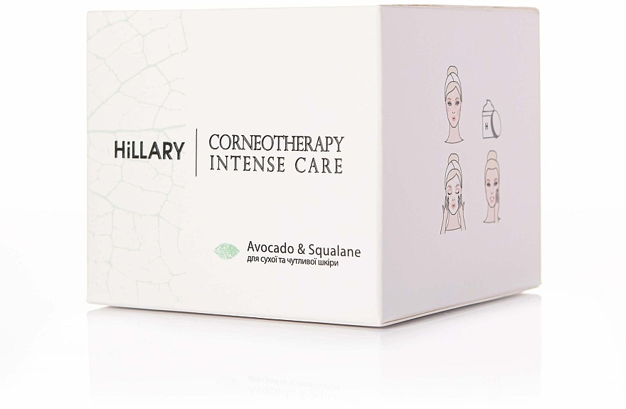 Cream for Dry and Sensitive Skin - Hillary Corneotherapy Intense Care Avocado & Squalane — photo N4