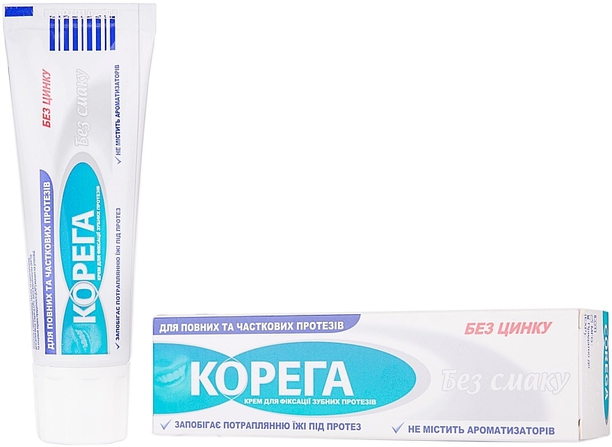 Dentures Adhesive Cream "Natural Taste" - Corega — photo N1