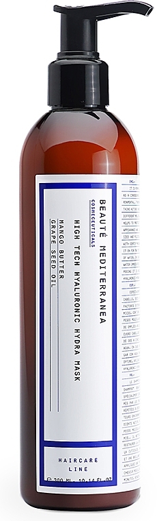 Hyaluronic Acid Hair Mask - Beaute Mediterranea High Tech Hyaluronic Hydra Mask — photo N1