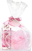 Set - Accentra Heart Cascade Magnolia Dream Gift Set (sh/gel/200ml + washcloth/1pcs) — photo N1