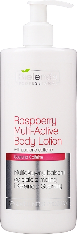 Multi-Aactive Body Lotion with Raspberry, Bio-Caffeine & Guarana - Bielenda Professional Multiactive Body Lotion — photo N1