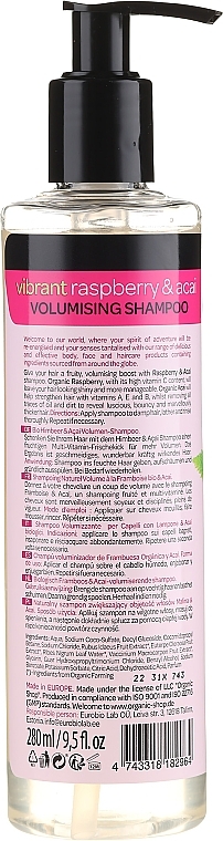 Shampoo - Organic Shop Raspberry & Acai Volumising Shampoo — photo N2