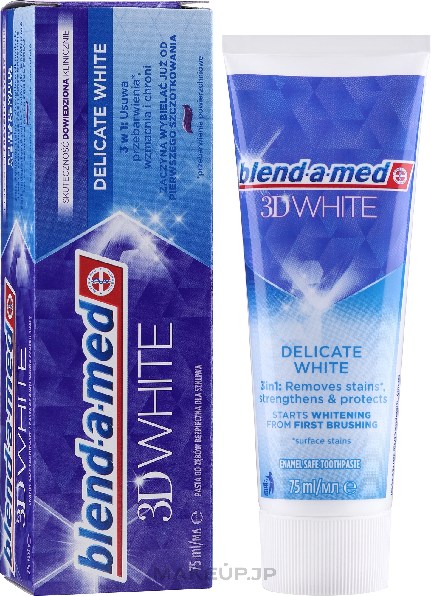 Delicate Whitening Toothpaste - Blend-a-med 3D White Delicate White Toothpaste — photo 75 ml