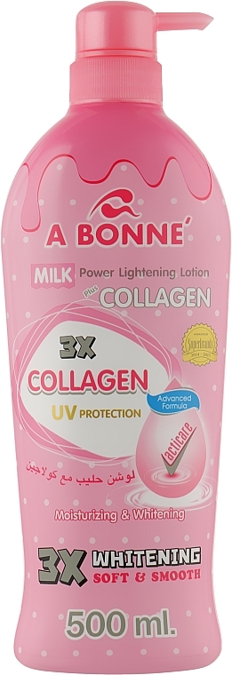 Collagen and Milk Proteins Body Lotion - A Bonne Milk Power Lightening Lotion Collagen — photo N3