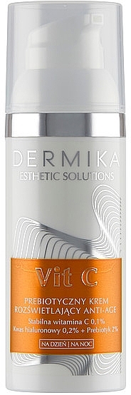 Brightening Cream with Prebiotics - Dermika Esthetic Solutions Vit C — photo N1