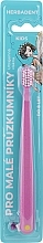 Fragrances, Perfumes, Cosmetics Children's Toothbrush, ultra-soft, up to 8 years old, pink - Herbadent Kids Toothbrush