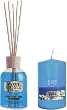 Set - Sweet Home Collection Talc Home Fragrance Set (diffuser/100ml + candle/135g) — photo N2