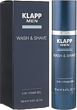 Fragrances, Perfumes, Cosmetics Cleansing & Shaving Gel - Klapp Men Wash & Shave 2in1 Foam Gel