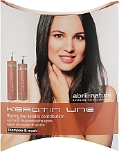 Fragrances, Perfumes, Cosmetics Set - Abril Et Nature Keratin (shampoo/30ml + cond/30ml)