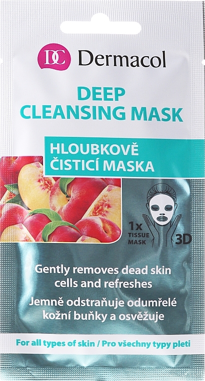 Face Sheet Mask - Dermacol 3D Deep Cleansing Mask — photo N1