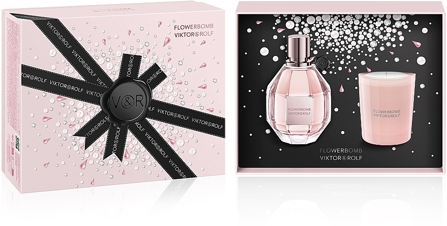 Viktor & Rolf Flowerbomb - Set (edp/100 ml + candle/70 g) — photo N2