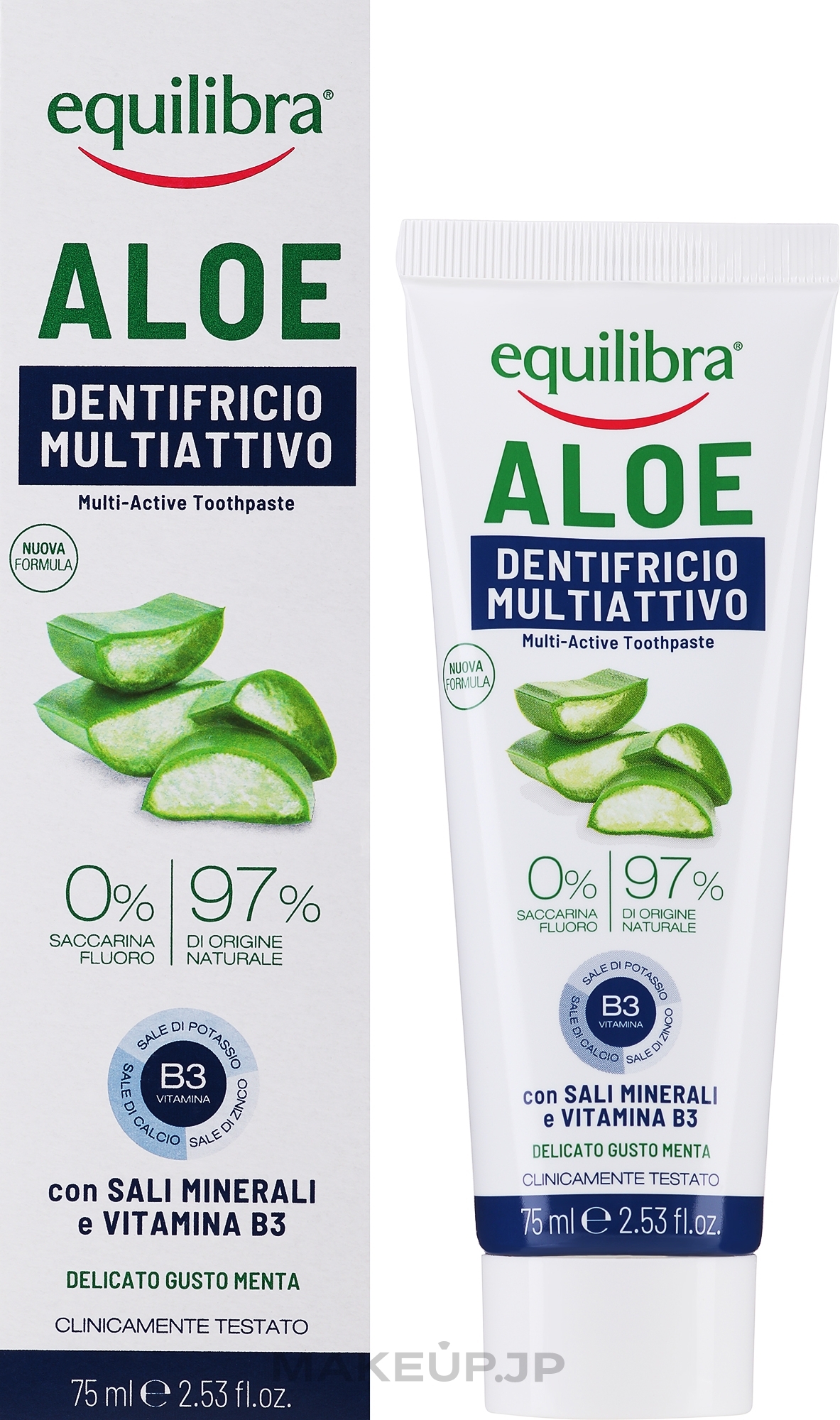 Toothpaste "Triple Action" - Equilibra Aloe Gel — photo 75 ml