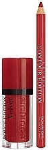 Fragrances, Perfumes, Cosmetics Set - Bourjois Rouge Edition Velvet Lipstick Hot Pepper (lipstick/7.7ml + lip/pencil/1.14g)