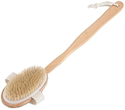 Fragrances, Perfumes, Cosmetics Bath Brush with Wooden Handle, 8721 - Deni Carte