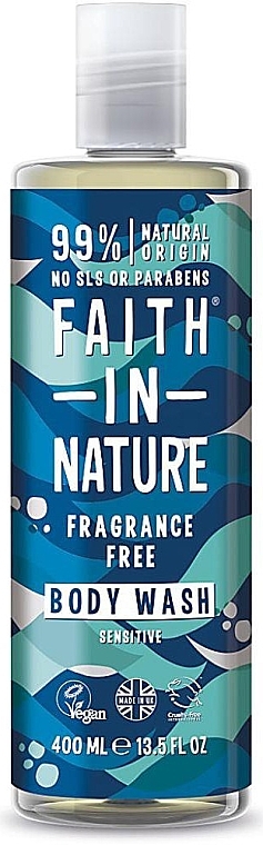 Fragrance-Free Shower Gel - Faith In Nature Fragrance Free Body Wash — photo N1