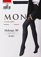 Melange 3D Tights 50 Den, denim - Mona — photo N1