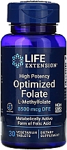 Dietary Supplement "Folate" - Life Extensions Optimized Folate — photo N1