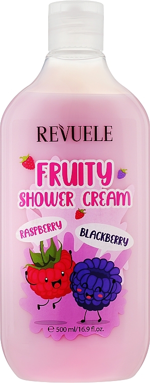 Raspberry & Blackberry Shower Cream - Revuele Fruity Shower Cream Raspberry and Blackberry — photo N1